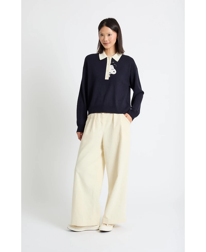 Chinti & Parker Women's Peanuts Polo Sweater