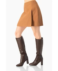 Ivonne Women's Short Straight Skirt with Back Zipper