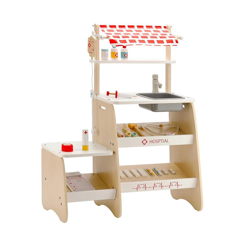 Bruce & Shark Kids Doctor Playset – 22-Piece Pretend Medical Kit with Tools