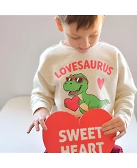 Sweet Wink Baby Boys Lovesaurus Valentine's Day Sweatshirt
