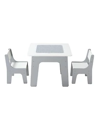 Hongge Kids Activity Play Table with Storage and Reversible Desktop