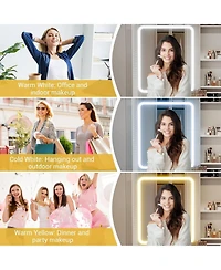 Gaomon Vanity Desk Lights and Power Outlets