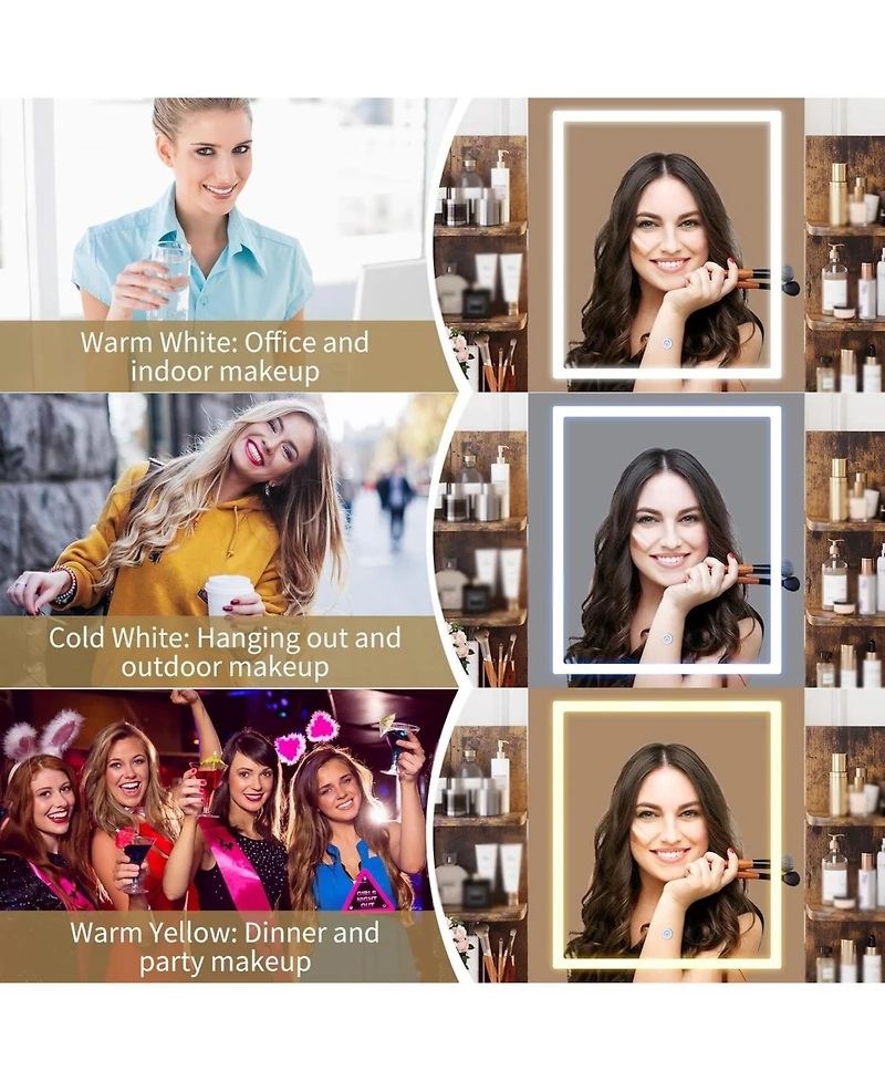 Gaomon Vanity Desk Lighted Mirror