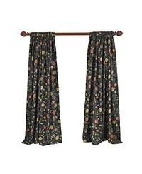 Rlf Home Nightfall 100 Cotton Rod Pocket Window Curtain Set Of 2 Panels