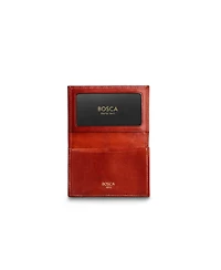 Bosca Old Leather Full Gusset 2 Pocket Card Case With Id