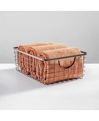 mDesign Metal Pantry Basket with Handles for Kitchen