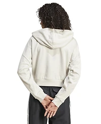 adidas Women's Essentials 3-Stripes French Terry Quarter-Zip Hoodie