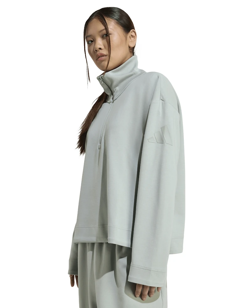 adidas Women's Lux Quarter-Zip Sweatshirt