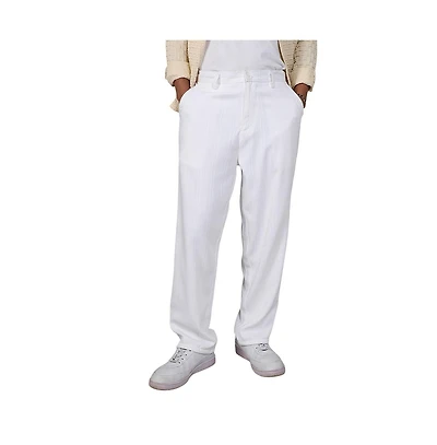 Campus Sutra Men's Tailored Linen-Blend Trousers