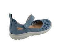 Jbu Women's Bianca Mary Jane Round Toe Flats