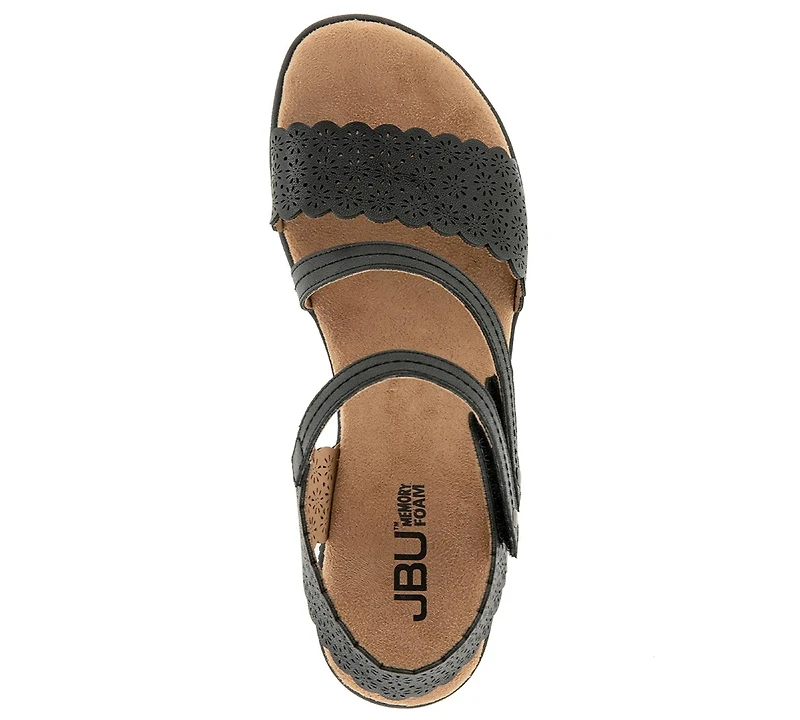 Jbu Women's Gracie Casual Wedge Sandals