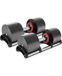 Squatz Adjustable Dumbbell, 9-in-1 Weight Options Fitness Equipment with Anti-Slip Metal Handle