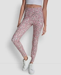 Dkny Women's Printed High-Wasit Fitness Tights Pants