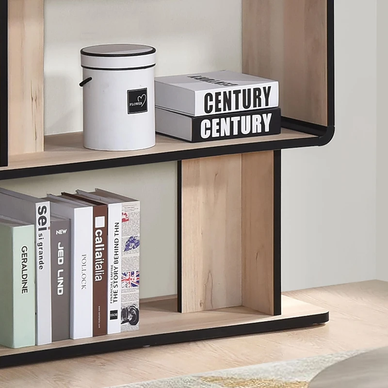 Kings Brand Furniture Nathan Wooden Display Book Shelf Bookcase – Shelving Rack Unit Organizer