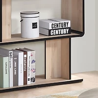 Kings Brand Furniture Nathan Wooden Display Book Shelf Bookcase – Shelving Rack Unit Organizer