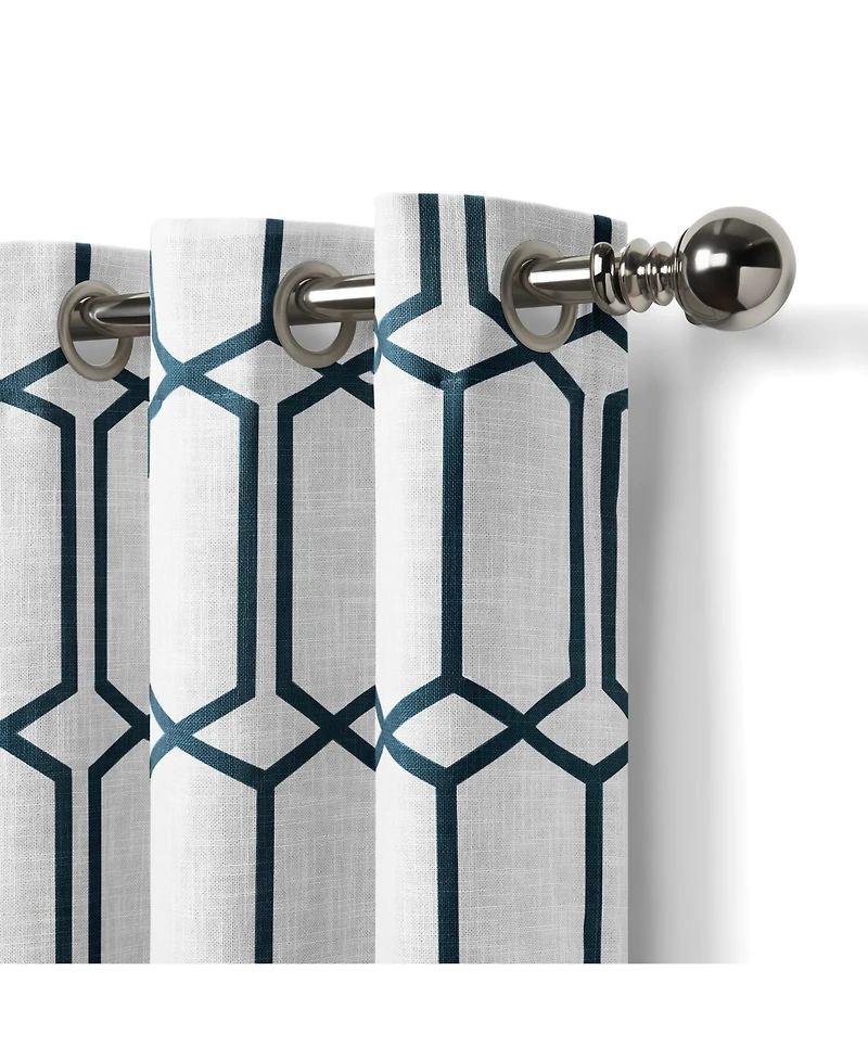 Elrene Home Fashions Kaiden Geometric Room Darkening Window Curtain