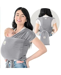 KeaBabies D-Lite Baby Wrap Carrier, Adjustable Sling, Newborn, Infant, Toddler 7-44lbs