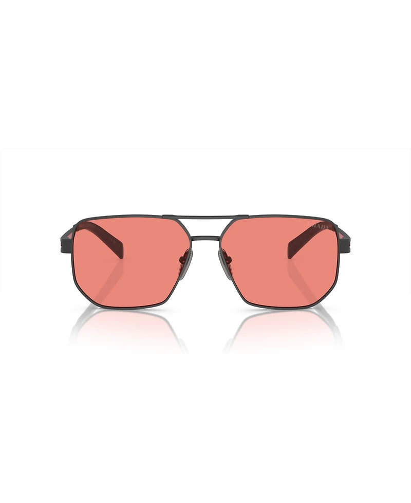Prada Linea Rossa Men's Pilot Sunglasses, Ps 51ZS