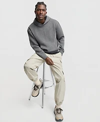 Mode of One Men's Long-Sleeve Relaxed Quilted Cotton Hoodie, Macy's Exclusive