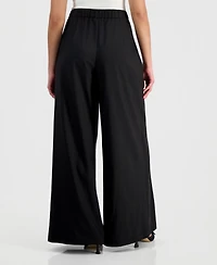 Bar Iii Women's Pleated Wide-Leg Pants, Macy's Exclusive