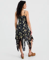 And Now This Women's Lace-Trim Handkerchief-Hem Dress, Macy's Exclusive