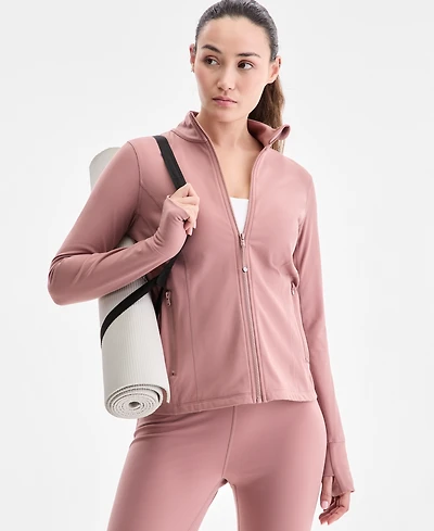 Id Ideology Women's Studio Full-Zip Jacket, Exclusively at Macy's