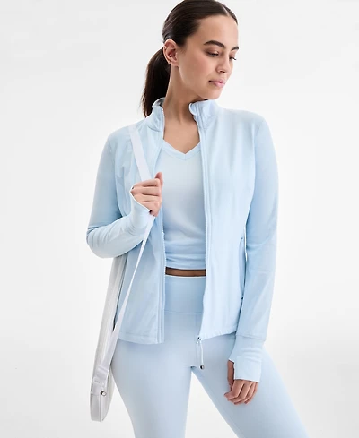 Id Ideology Women's Studio Full-Zip Jacket, Exclusively at Macy's