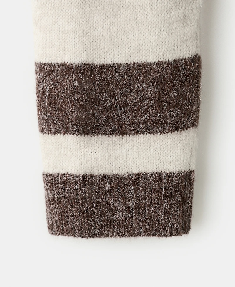 Mango Women's Knit Striped Sweater