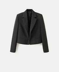 Mango Women's Crop Suit Blazer