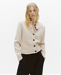 Mango Women's Knitted Button Cardigan