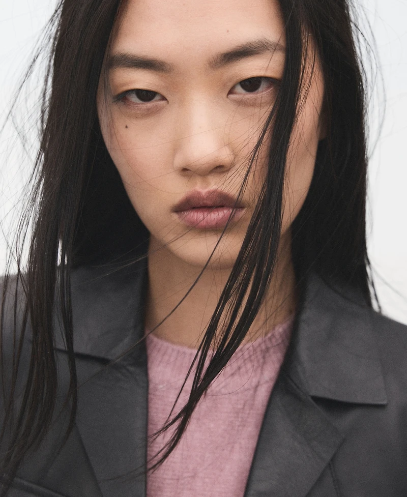 Mango Women's Short-Sleeved Peplum Top