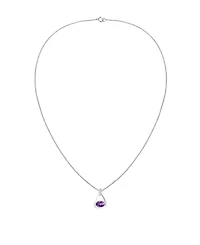 Macy's 2-Pc. Ruby (3.5 ct. t.w.) And Lab-Grown White Sapphire (0.03 Earrings Pendant Set Sterling Silver (Also Available Opal, Ame