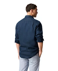Rodd Gunn Men's Coromandel Linen Long Sleeve Slim Fit Shirt