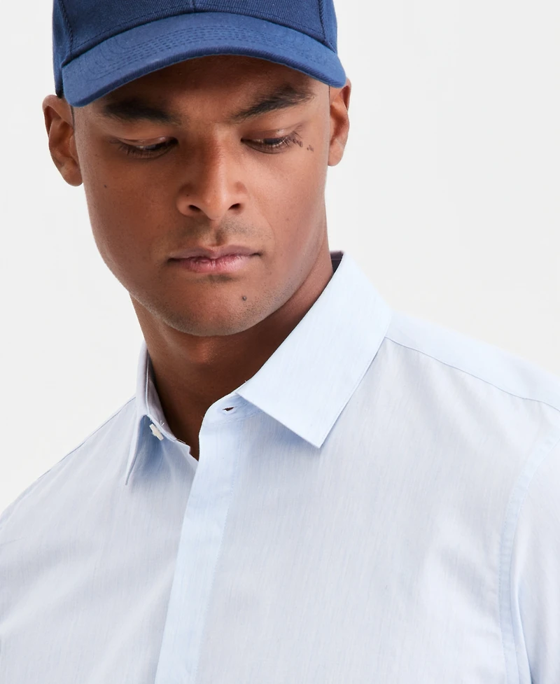 Aflani Men's Luke Cotton Long-Sleeve Button Shirt, Macy's Exclusive