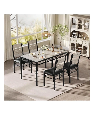 Gaomon Kitchen Table Home Dining Table Set For Wood Kitchen Table for Dining Room, Home Office