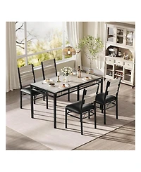 Gaomon Kitchen Table Home Dining Table Set For Wood Kitchen Table for Dining Room, Home Office