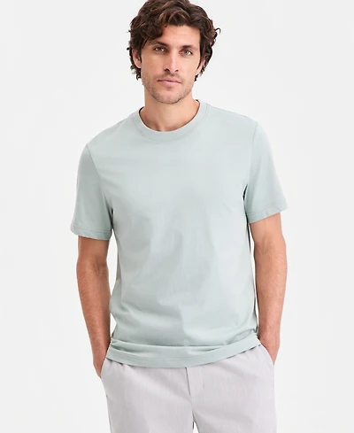 Alfani Men's Mercerized Cotton Short Sleeve Crewneck T-Shirt, Created for Macy's