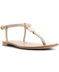 Aldo Women's Sandstone Round Toe T-Strap Flat Sandals