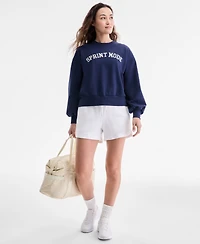 Id Ideology Women's Graphic Fleece Crewneck Sweatshirt, Macy's Exclusive