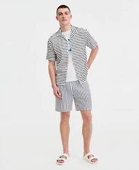 Sun Stone Mens Striped Camp Shirt T Shirt Shorts Macys Exclusive