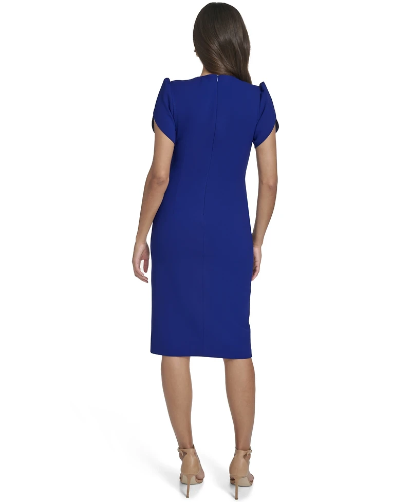 Vince Camuto Women's Scuba Crepe Crewneck Bodycon Dress