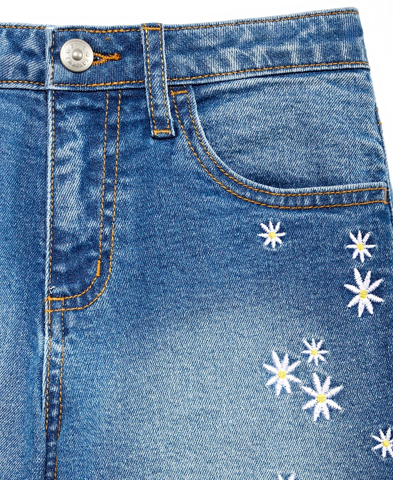 Epic Threads Girls' 5-20 Embroidered Denim Shorts, Macy's Exclusive
