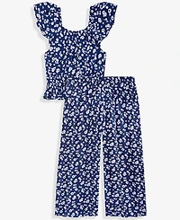 Epic Threads Girls' 5-20 Spotted Floral-Print Top & Pants, 2-Piece Set, Macy's Exclusive
