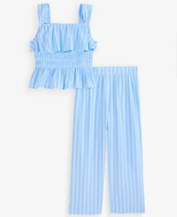 Epic Threads Girls' 5-20 Striped Peplum Top & Pants, 2-Piece Set, Macy's Exclusive