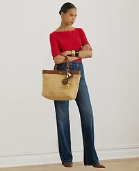 Lauren Ralph Petite Boat Neck T-Shirt