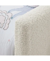 Streamdale Furniture Twin Size Upholstered Platform Bed with Rabbit Ear Headboard