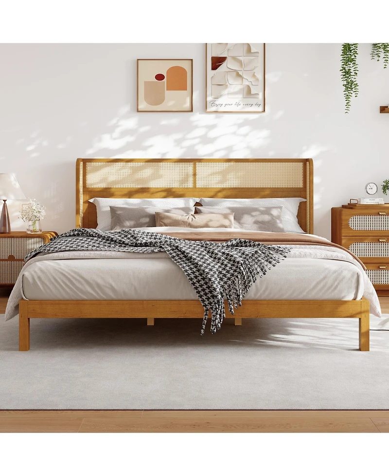 Streamdale Furniture King Bed Frame with Headboard