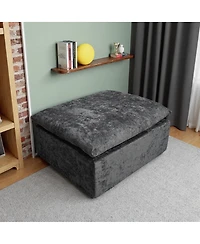 Streamdale Minimalist No-Assembly Plush Corduroy Sectional Sofa with Chaise