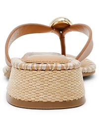 Dv Dolce Vita Women's Nuala Whipstitch Embellished Thong Slip-On Dress Sandals