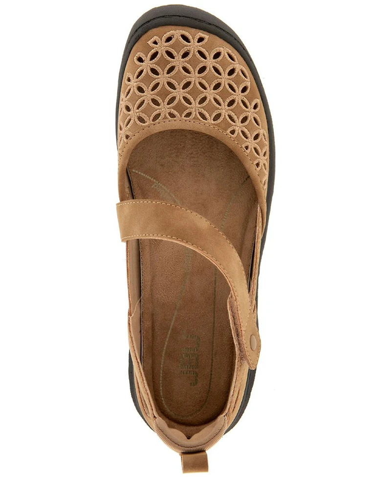 Jbu Women's Bianca Casual Mary Jane Flats
